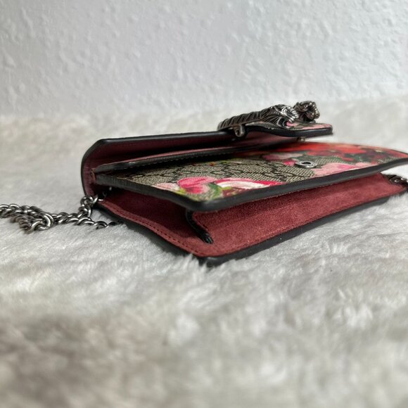 Gucci GG Logo Supreme Super Mini Dionysus Shoulder Bag Crossbody - Picture 8 of 9